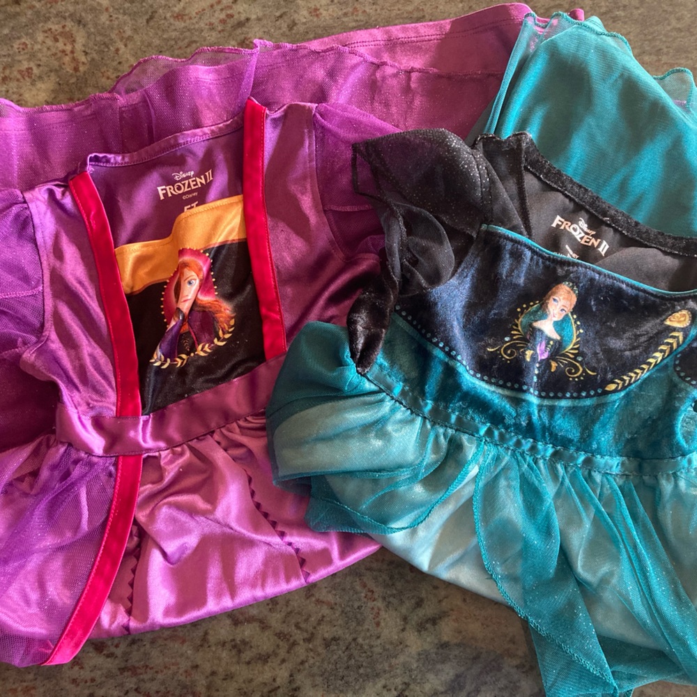 (2) Size 5T Disney FROZEN Anna Nightgowns
